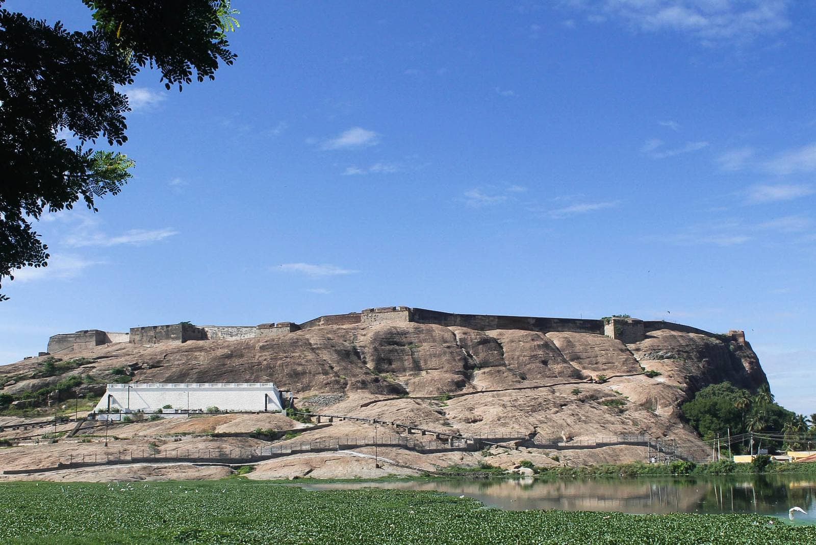 Dindigul Rock Fort on its granite hill