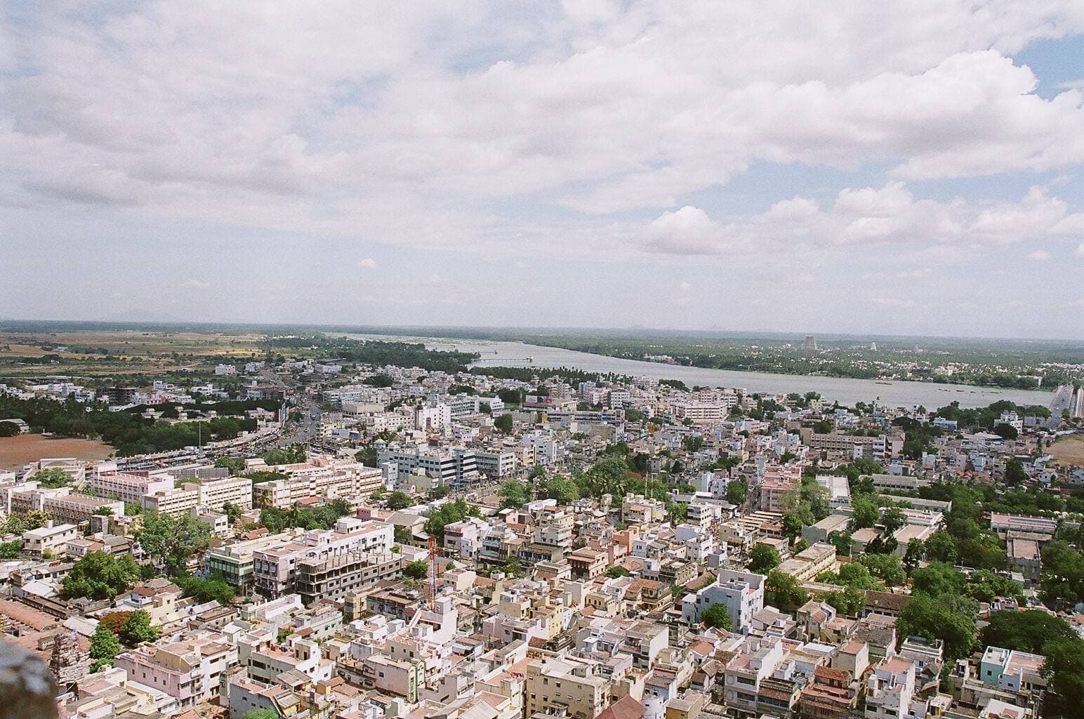 Tiruchirappalli and the Kaveri seen from the Rock Fort